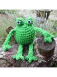 Knitty Critters Cheeky Chums Amigurumi Crochet Kit, Froggy