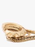 AllSaints Pyramid Mixed Chain Hoop Earrings