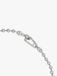 AllSaints Unisex Ball Chain Necklace, Warm Silver