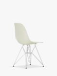 Vitra Eames RE DSR Recycled Plastic Chair, Chrome Legs, Pebble