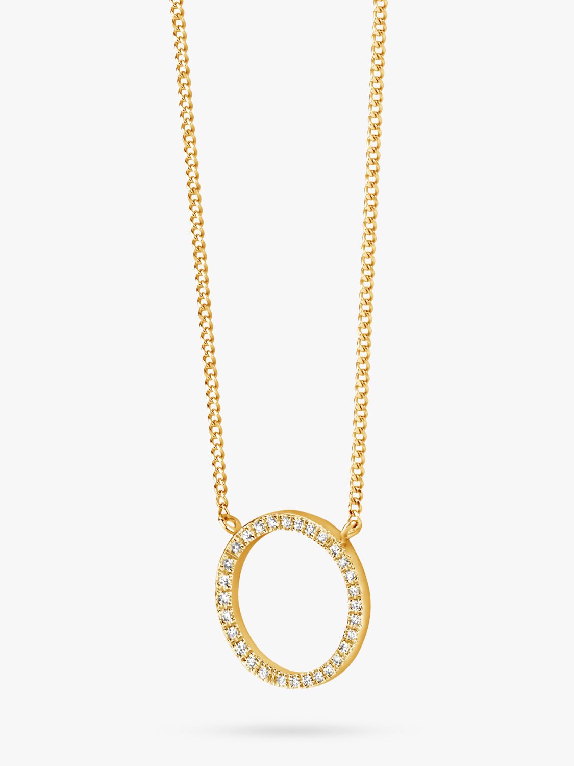 Buy DPT Antwerp Mars Diamond Pendant Necklace, Gold Online at johnlewis.com