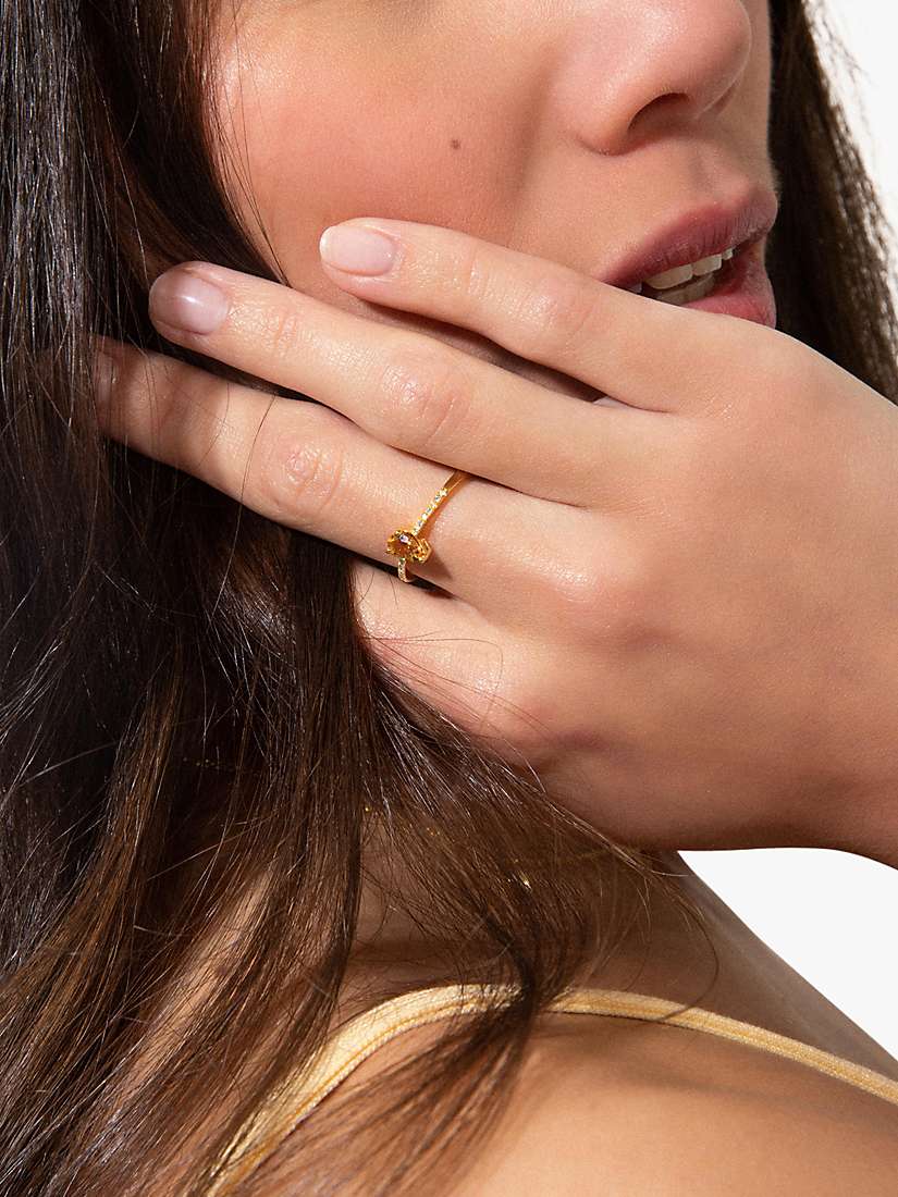 Buy DPT Antwerp Felice Citrine & Diamond Cocktail Ring, Gold/Yellow Online at johnlewis.com