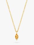 DPT Antwerp Limone Citrine & Diamond Pendant Necklace, Gold