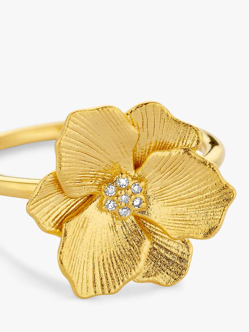 Buy DPT Antwerp Diamond Heart Jasmine Flower Ring, Gold Online at johnlewis.com