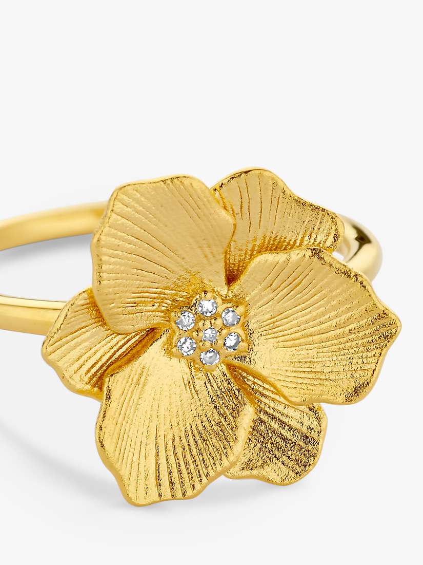 Buy DPT Antwerp Diamond Heart Jasmine Flower Ring, Gold Online at johnlewis.com