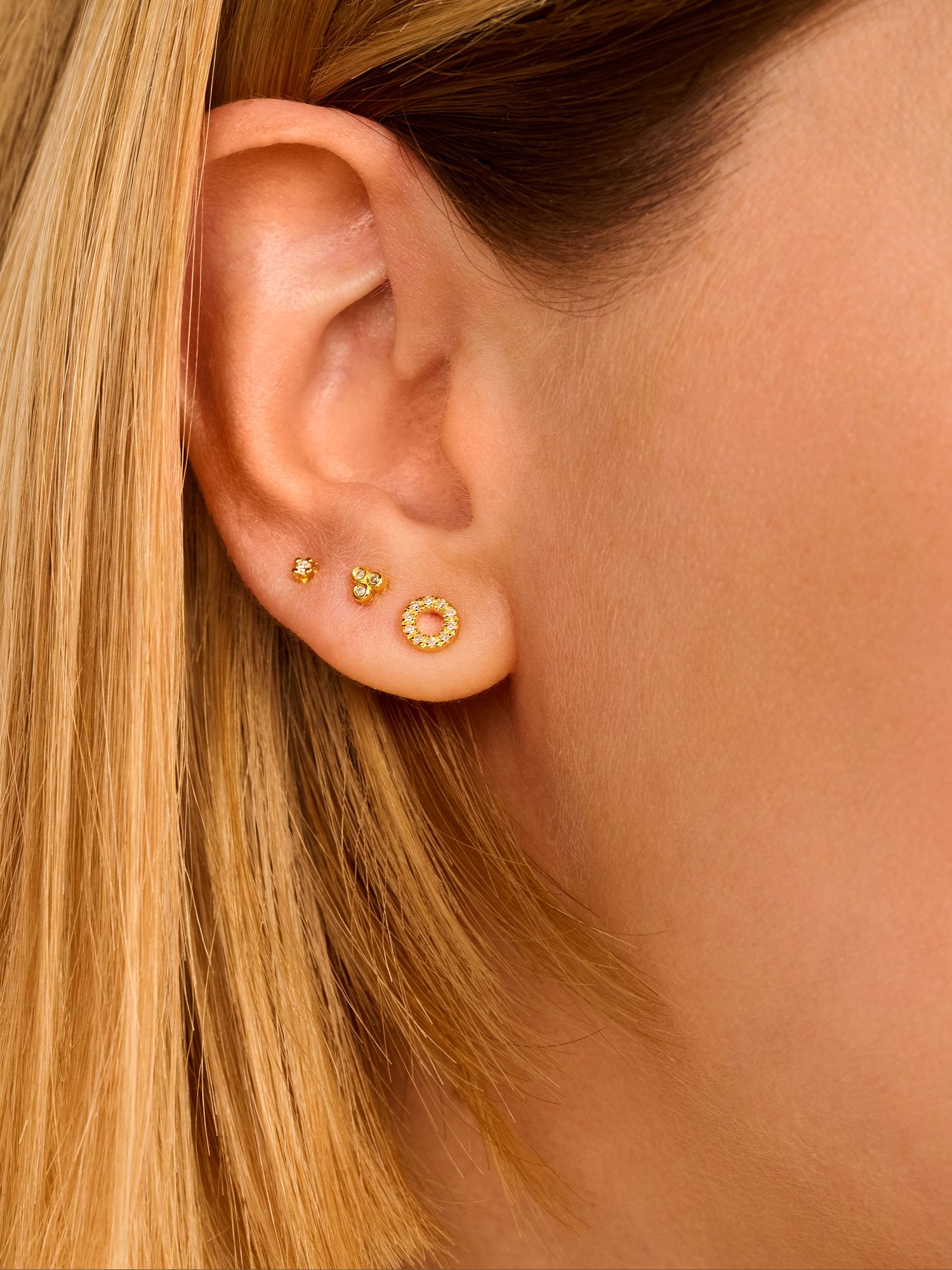 Buy DPT Antwerp Small Circle of Life Stud Earrings Online at johnlewis.com