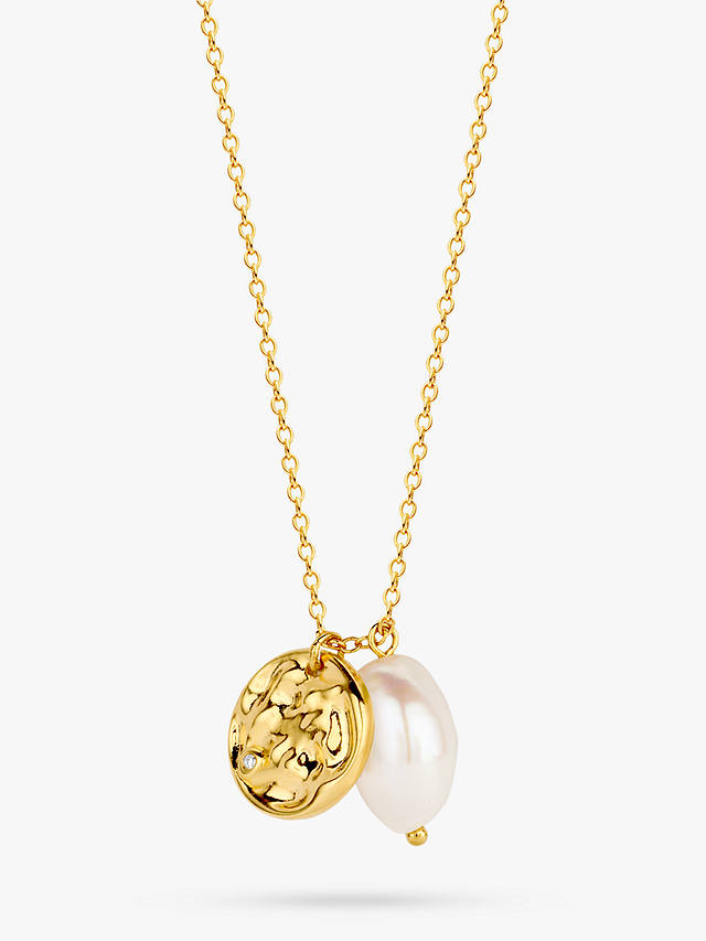 DPT Antwerp Baroque Pearl & Diamond Pendant Necklace, Gold