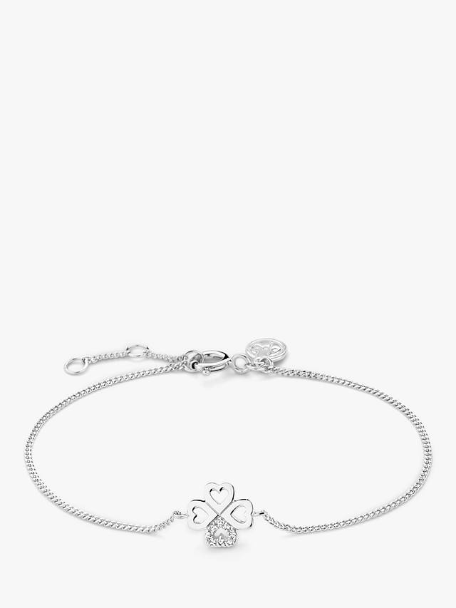 DPT Antwerp Chance Diamond Chain Bracelet, Silver