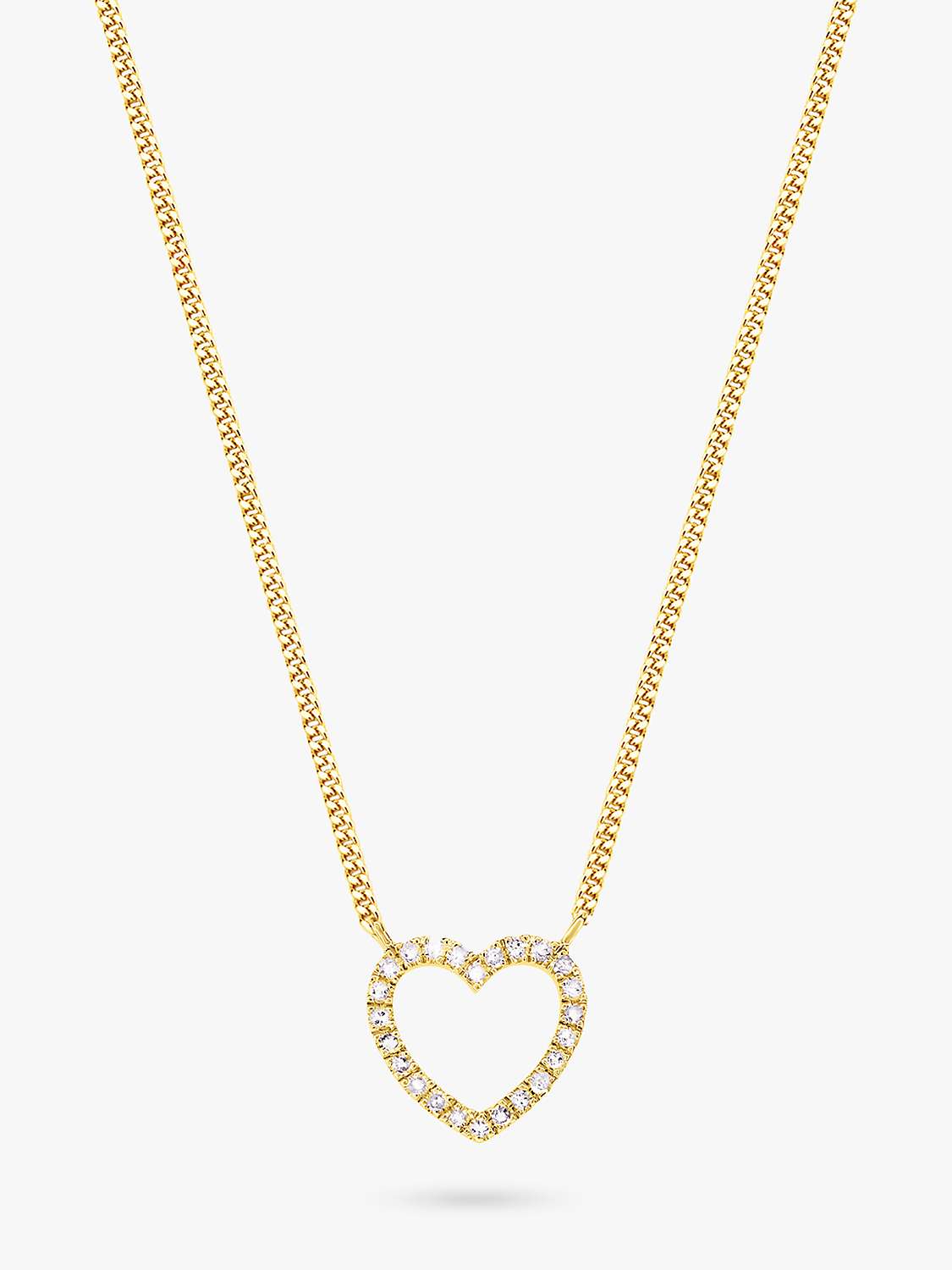 Buy DPT Antwerp Heart of Diamonds Pendant Necklace, Gold Online at johnlewis.com