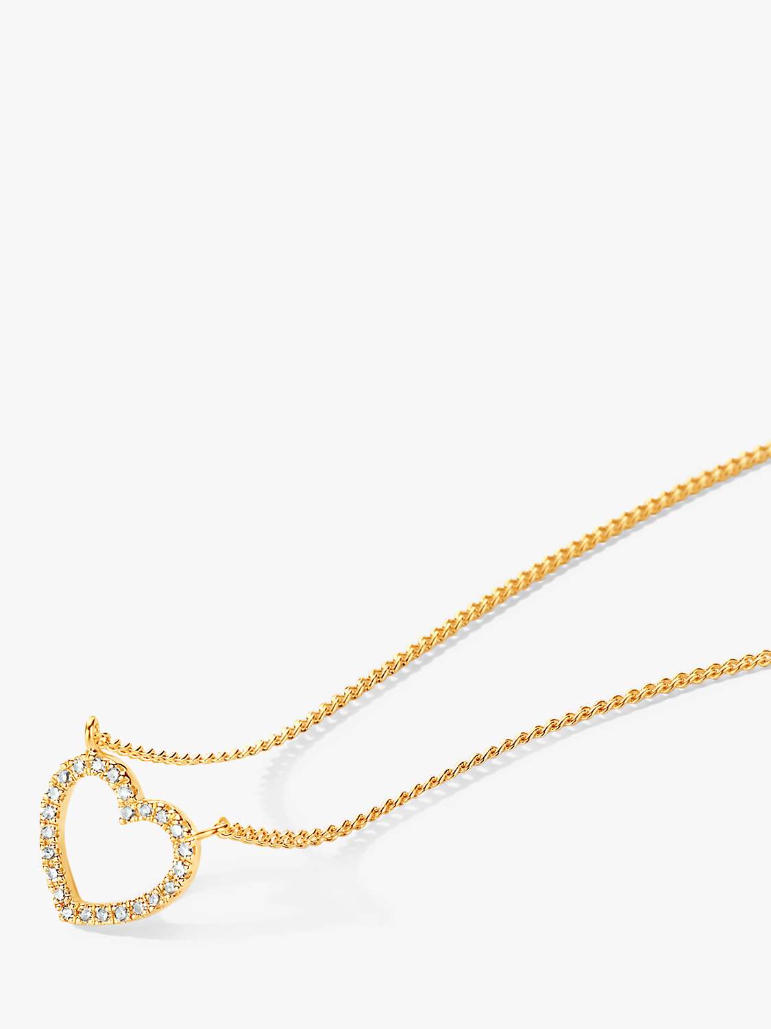 Buy DPT Antwerp Heart of Diamonds Pendant Necklace, Gold Online at johnlewis.com