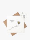 Little Green Paper Shop Bees WELSH Happy Birthday Card