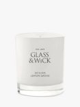 Glass & Wick Sicilian Lemon Grove Scented Candle, 220g