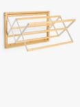 John Lewis Wall-Fixed Bamboo Airer