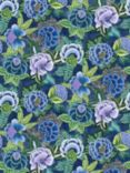 Designers Guild Rose De Damas Velours Printed Floral Velvet Furnishing Fabric