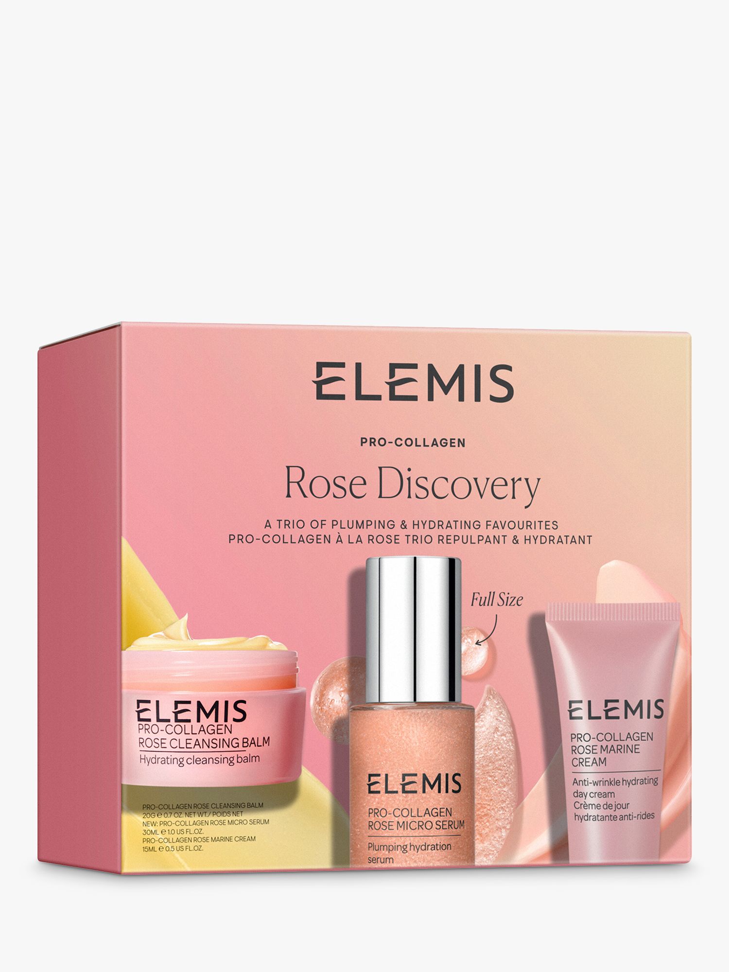 Elemis Pro-Collagen Rose Discovery Trio Skincare Gift Set 3