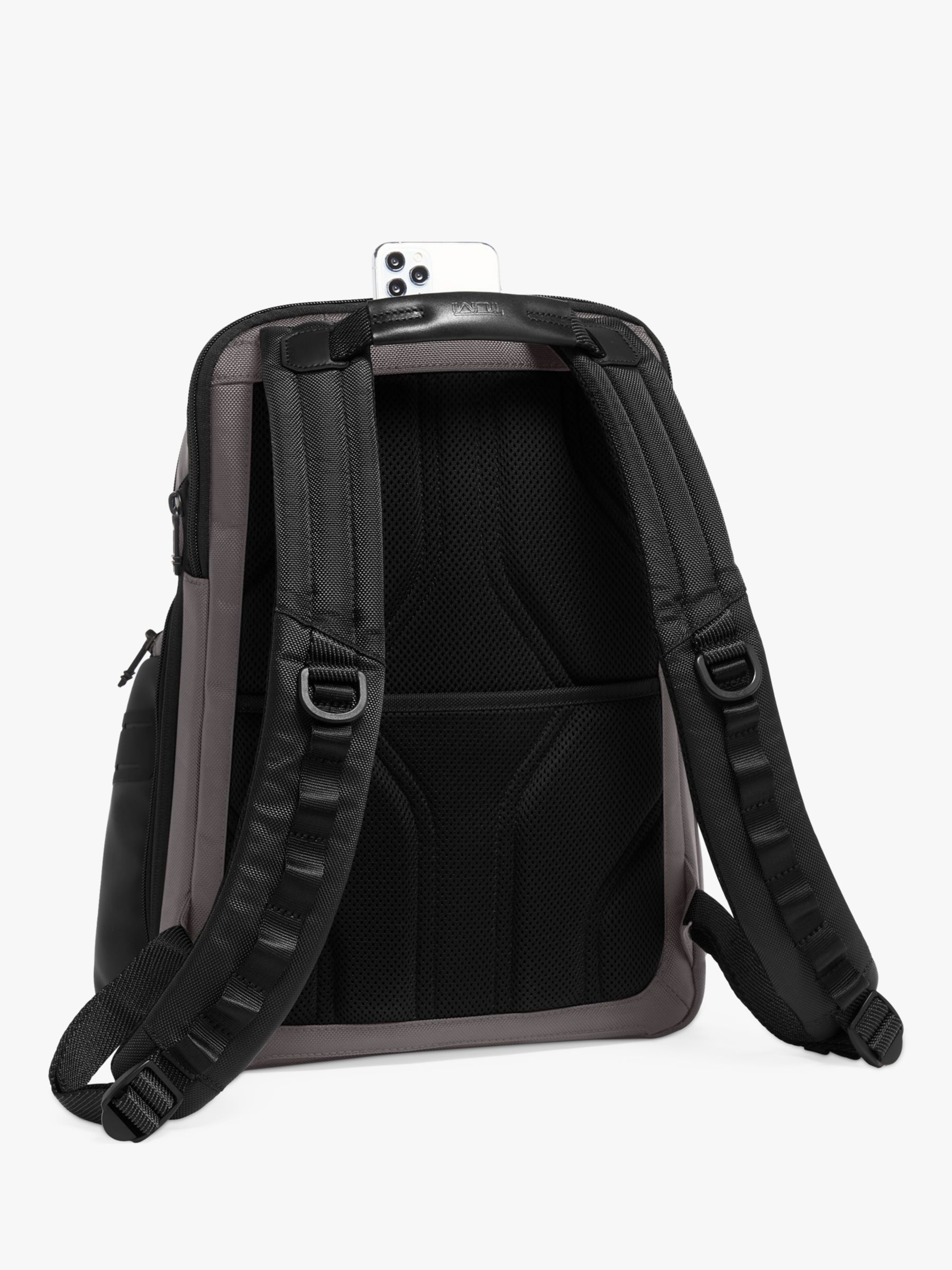 TUMI Navigation Backpack, Charcoal at John Lewis & Partners