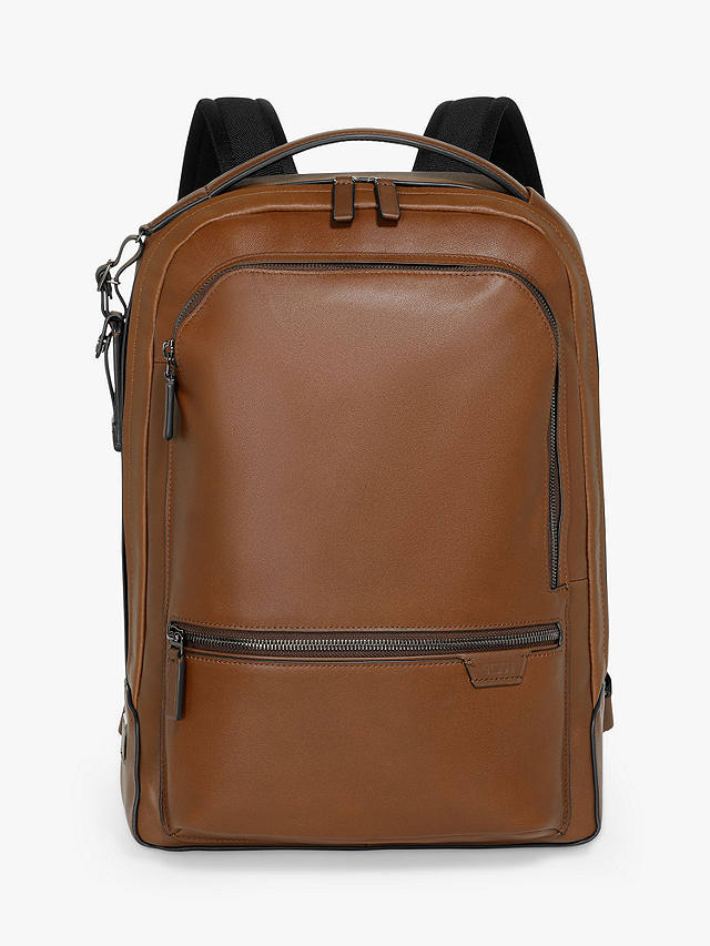 TUMI Bradner Leather Backpack, Cognac