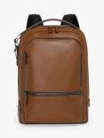 TUMI Bradner Leather Backpack, Cognac