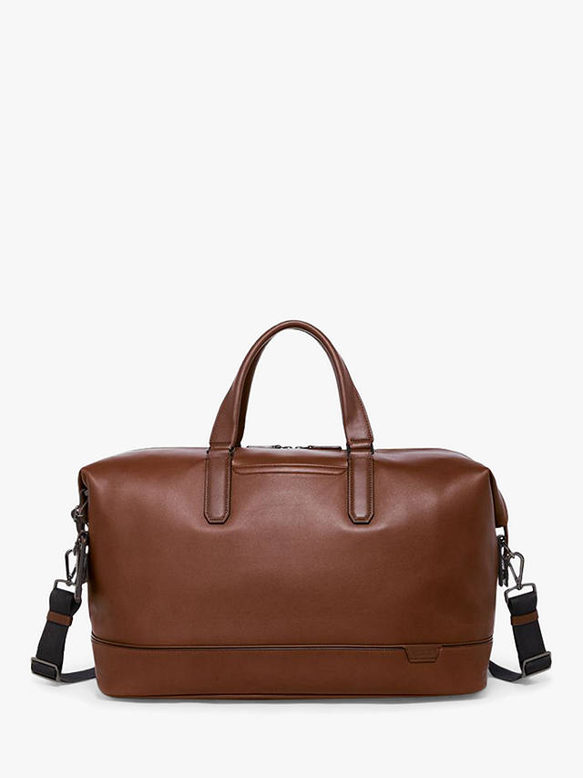 TUMI Nelson Leather Duffle Bag, Cognac