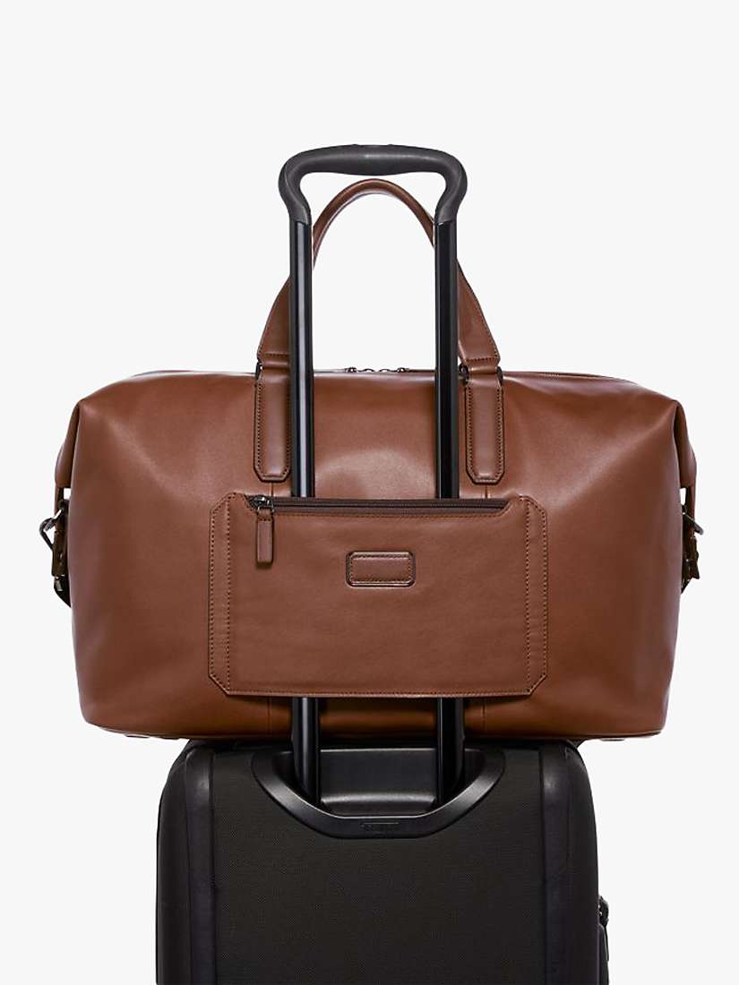 Buy TUMI Nelson Leather Duffle Bag, Cognac Online at johnlewis.com