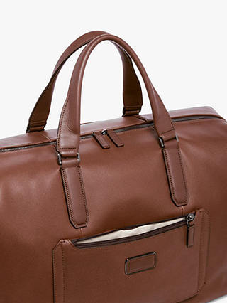 TUMI Nelson Leather Duffle Bag, Cognac