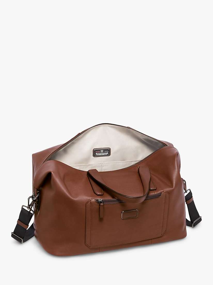 Buy TUMI Nelson Leather Duffle Bag, Cognac Online at johnlewis.com