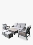LG Outdoor Seville 7-Seater Garden Lounge Dining Set, Grey