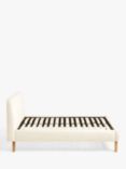 John Lewis Nite Upholstered Boucle Bed Frame, Double, White