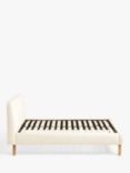 John Lewis Nite Upholstered Boucle Bed Frame, King Size, White