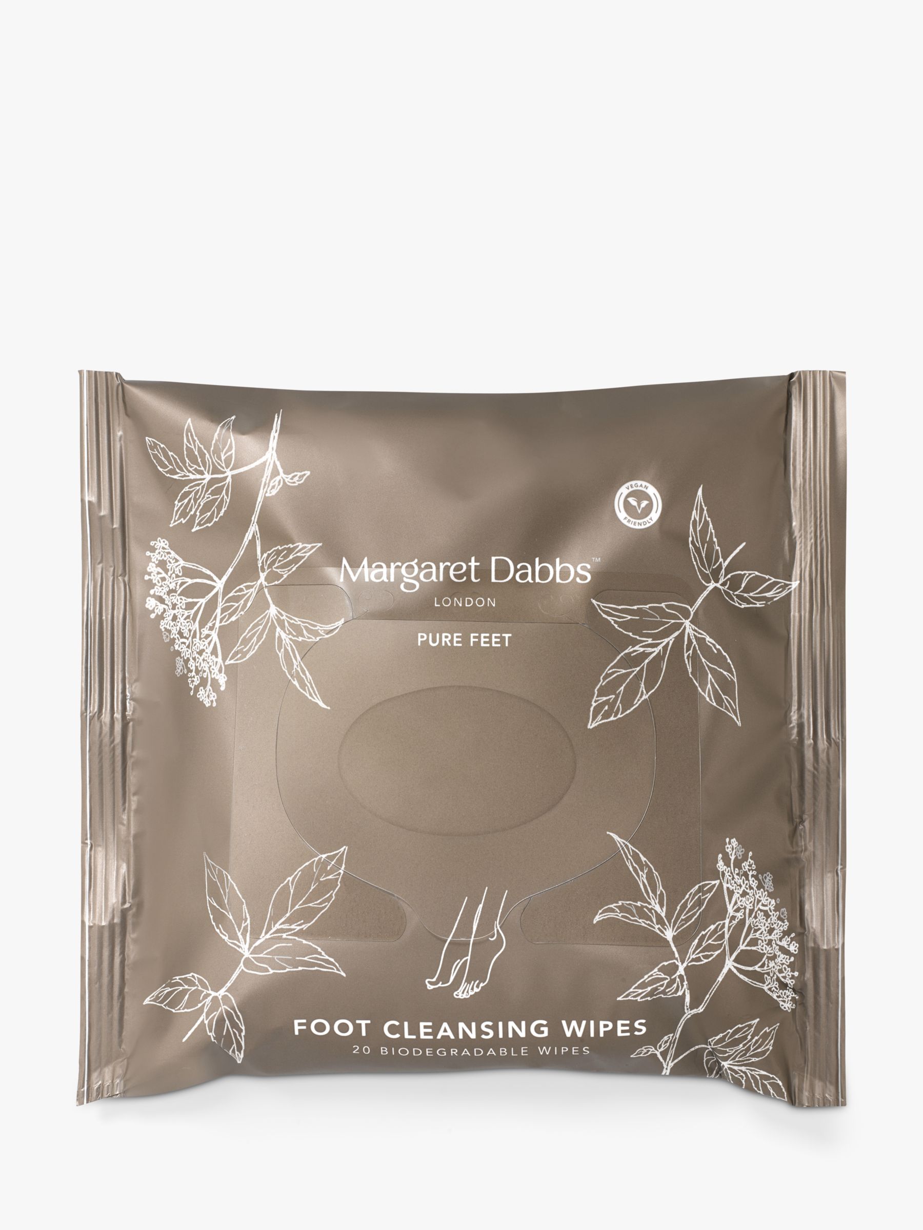 Margaret Dabbs London PURE Foot Cleansing Wipes, x 20 1
