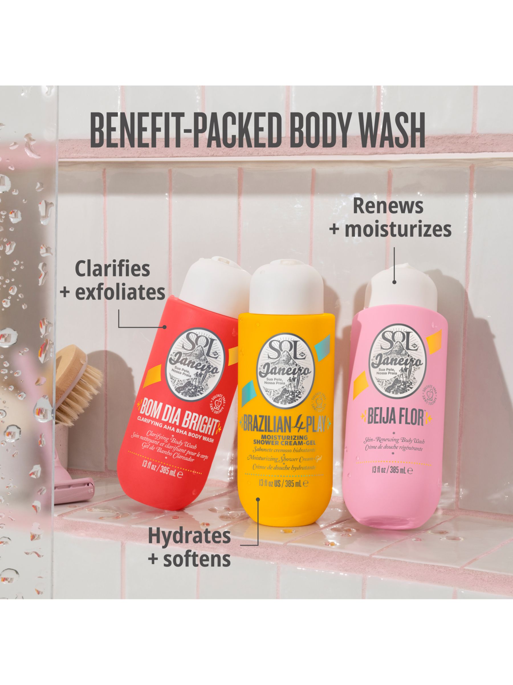 Sol de Janeiro Beija Flor™ Skin-Renewing Body Wash, 385ml