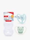 NUK Space Frog Silicone Baby Soothers, Pack of 2, 0-6 months