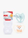 NUK Space Fox Silicone Baby Soothers, Pack of 2, 0-6 months