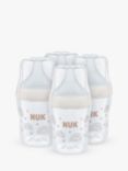 NUK Perfect Match Rainbow Baby Bottles, Pack of 4, 150ml