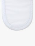 Clair de Lune Water Resistant Moses Basket Mattress Protector, White