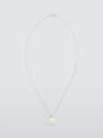 Lido Freshwater Pearl and Cubic Zirconia Button Pendant Necklace
