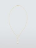 Lido Oval Freshwater Pearl Drop Necklace