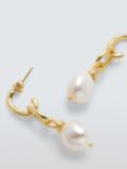 Lido Freshwater Pearl Open Ring Drop Earrings