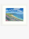 John Lewis Emma Dashwood 'Pink Thrift, Gunwalloe' Framed Print & Mount, 43.5 x 53.5cm, Blue/Pink
