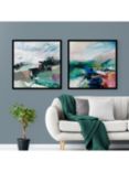 John Lewis Georgia Elliot 'Side Swept' Framed Prints, 84.5 x 84.5cm, Green