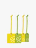 Go Travel Luggage Tags Family Pack, Yellow/Green