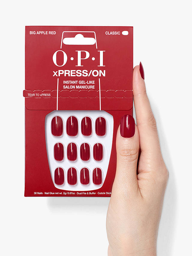 OPI xPRESS/ON Artificial Nails, Big Apple Red 3