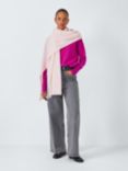 John Lewis Cashmere Travel Wrap, Light Pink