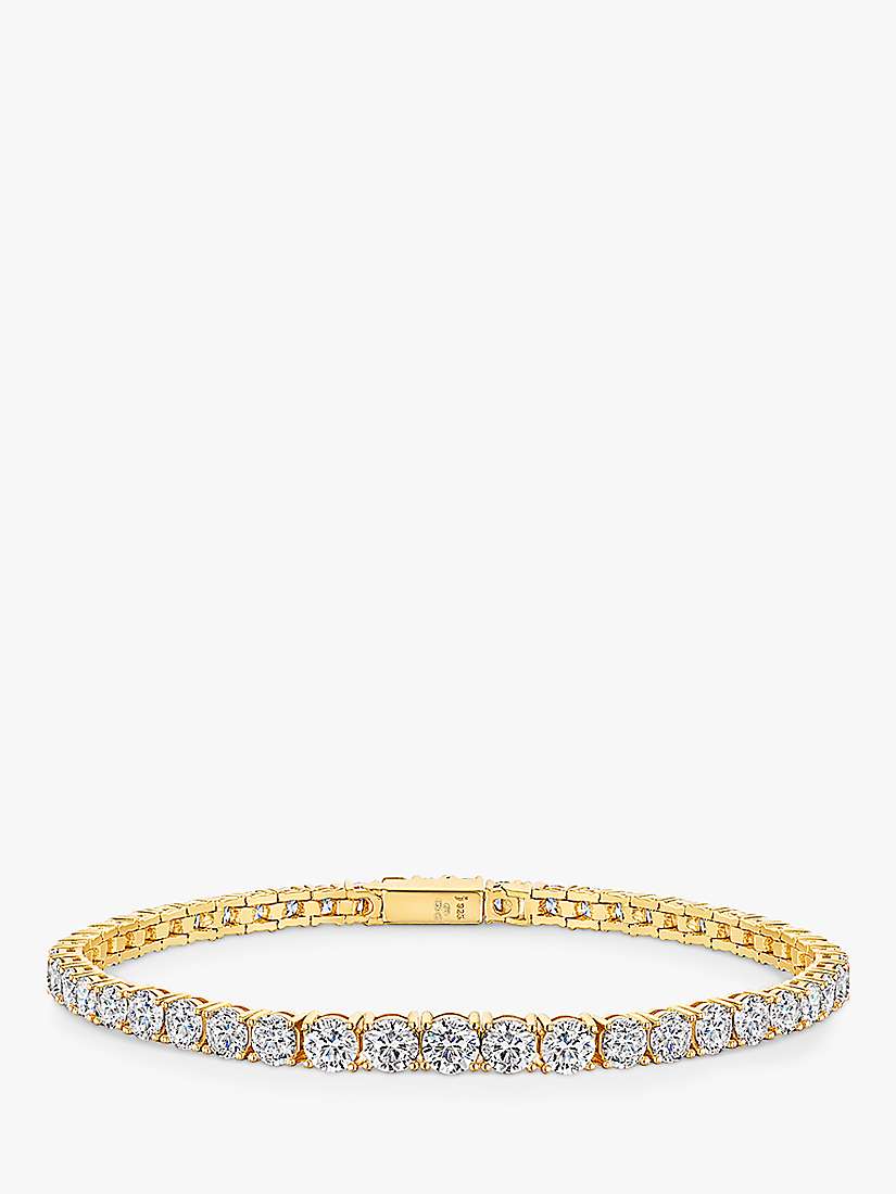 Buy Jools by Jenny Brown Cubic Zirconia 51 Stone Tennis Bracelet, Gold Online at johnlewis.com