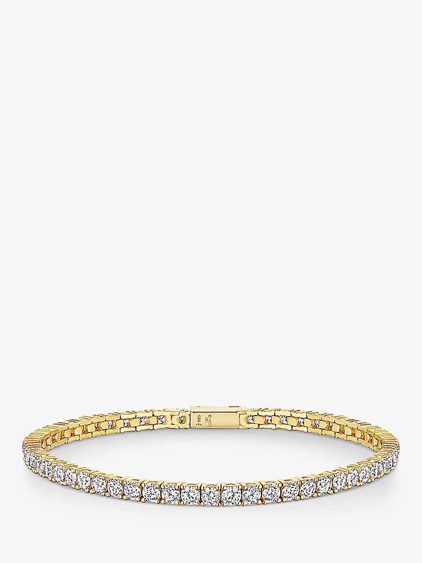 Buy Jools by Jenny Brown 3mm Cubic Zirconia 59 Stone Tennis Bracelet, Gold Online at johnlewis.com