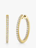 Jools by Jenny Brown 26mm Cubic Zirconia Hoop Earrings, Gold