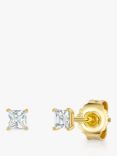 Jools by Jenny Brown 3mm Cubic Zirconia Stud Earrings, Gold