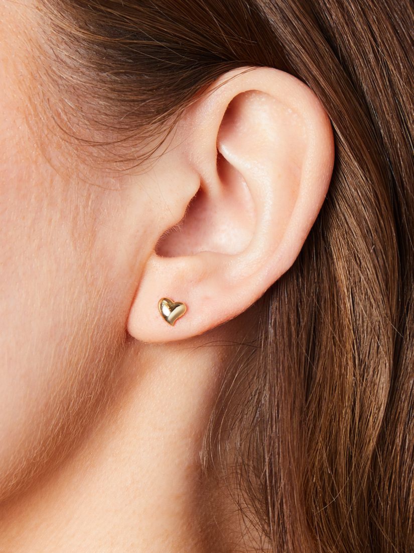 Buy Jools by Jenny Brown Offset Curved Heart Stud Earrings Online at johnlewis.com