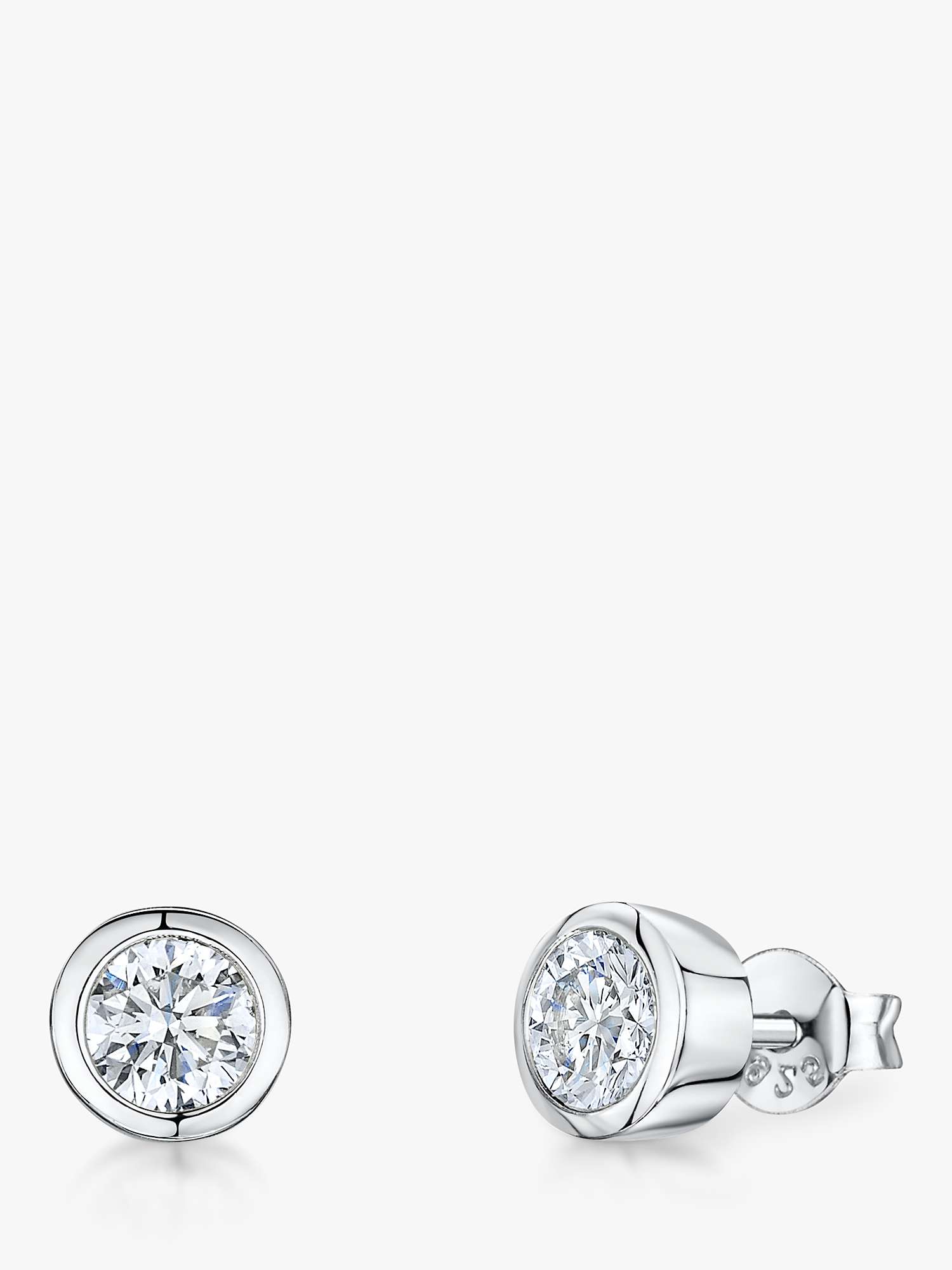 Buy Jools by Jenny Brown Cubic Zirconia Rubover Stud Earrings Online at johnlewis.com