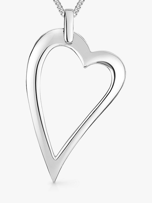 Jools by Jenny Brown Small Dali Heart Pendant Necklace, Silver